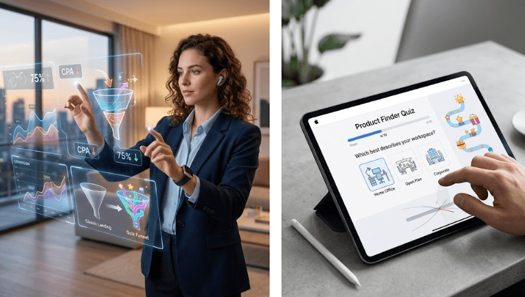 Quiz ou Landing Page: qual converte melhor em 2026?